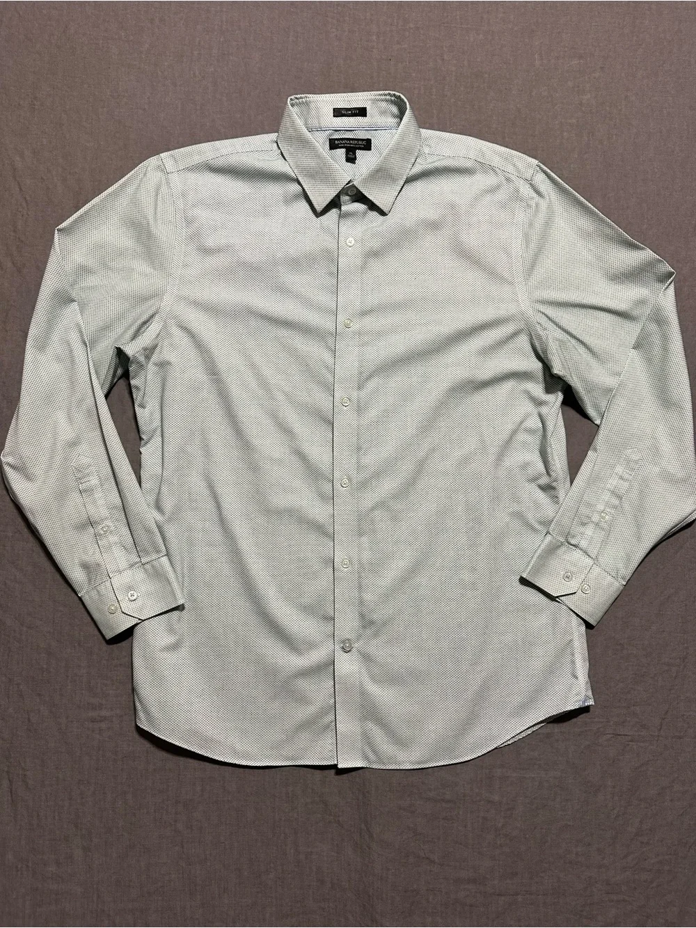 Banana Republic Slim Fit Microdot Button-Down Shirt